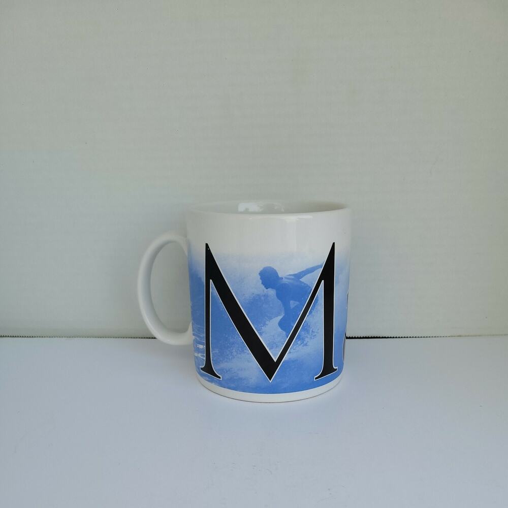 Starbucks MAUI CITY Collector Series Cup/Mug 2007 Surfer Waves 16 Oz